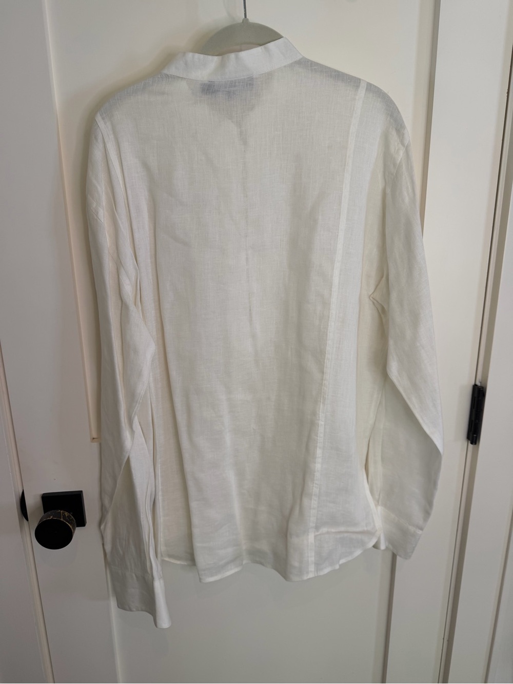 Vilebrequin Men's White Linen Mandarin-Collar Shirt - Picture 6 of 6